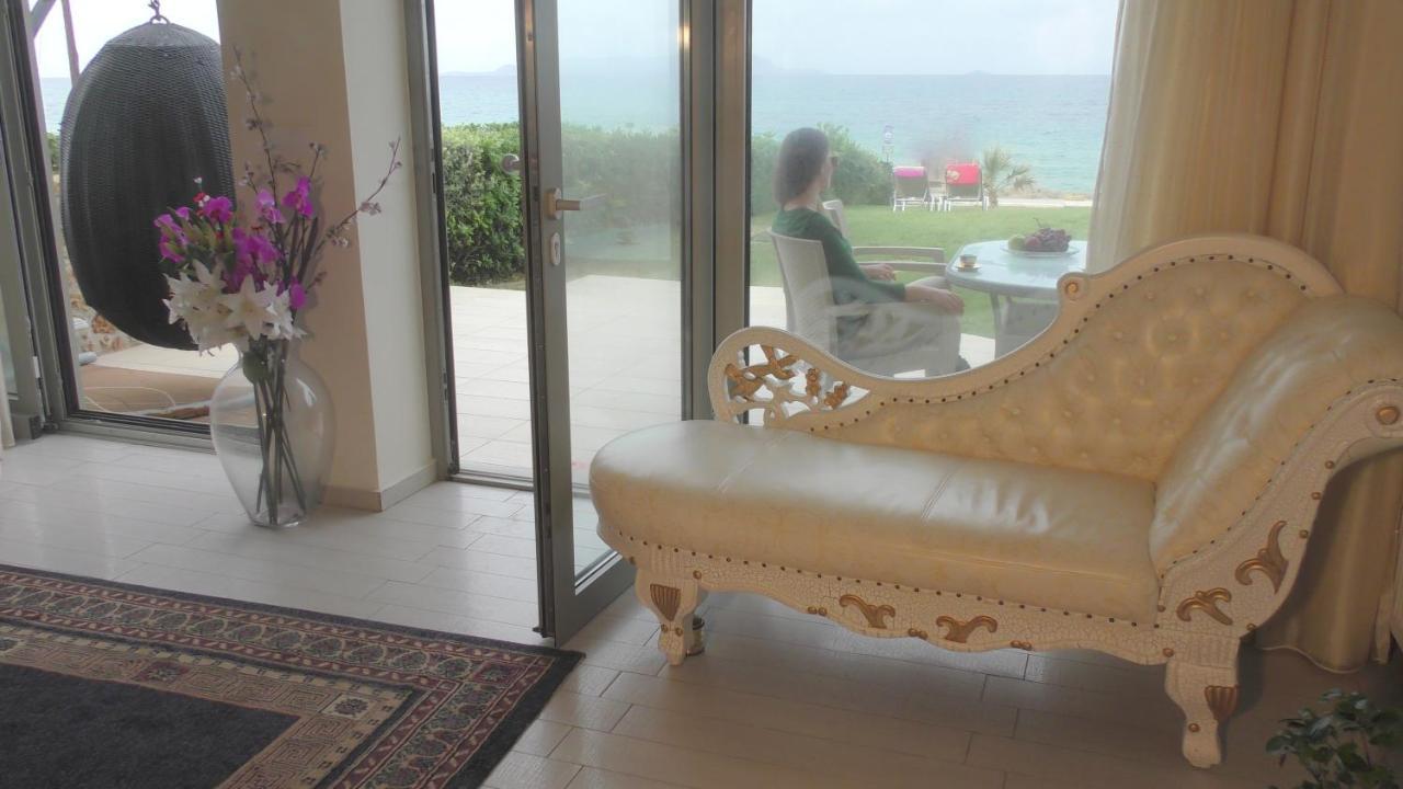 Sea View Beachfront Villa Maria Gouves Exterior foto